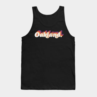Oakland // Retro Typography Design Tank Top